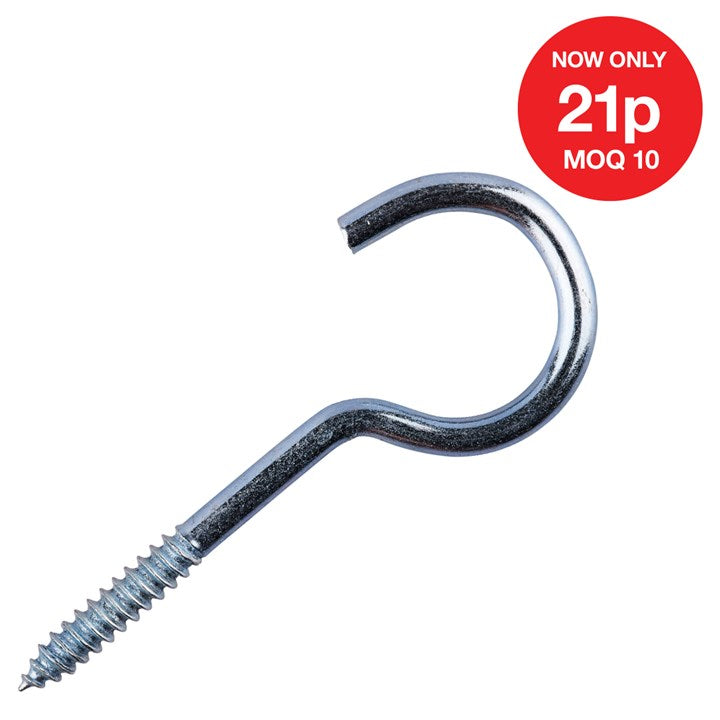 AMTECH-50mm Screw Hook (10pc)