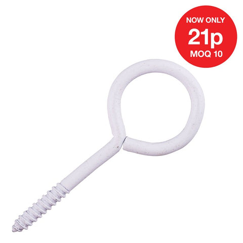 AMTECH-60mm Eye Hook (White) (6pc)