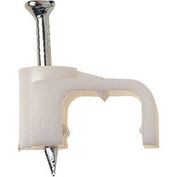 Dencon-Cable Clip, Flat 4mm White