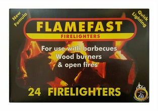 FIRE LIGHTERS LONG BURNING FIRELIGHTERS QUICKFIRE FLAME FAST BARBECUE BBQ OVEN 