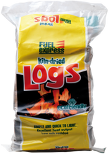 Klin Dried Hardwood Logs for Firewood, Pits, Open Fireand Stoves. Medium Bag