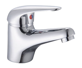 Single Lever Chrome Mono Basin Sink Mixer Tap with Slotted Spring Waste | 