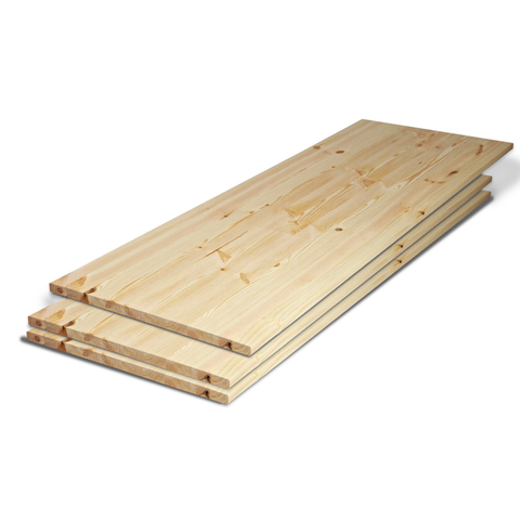 Square edge Clear pine Furniture board, (L)2.4m (W) 300mm | 400mm | 500mm | 600mm